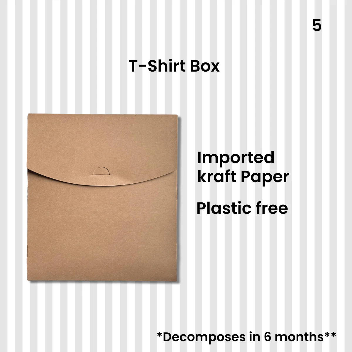 Kraft Tshirt Box (Pack Of 25) - Image 2