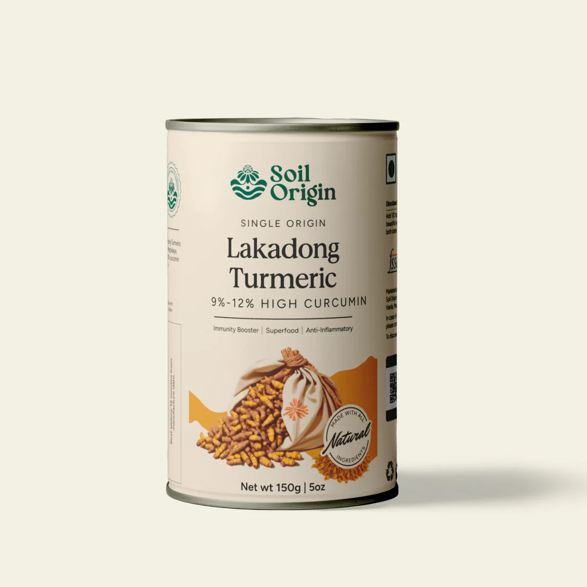 Lakadong Turmeric Powder | High Curcumin | 150g