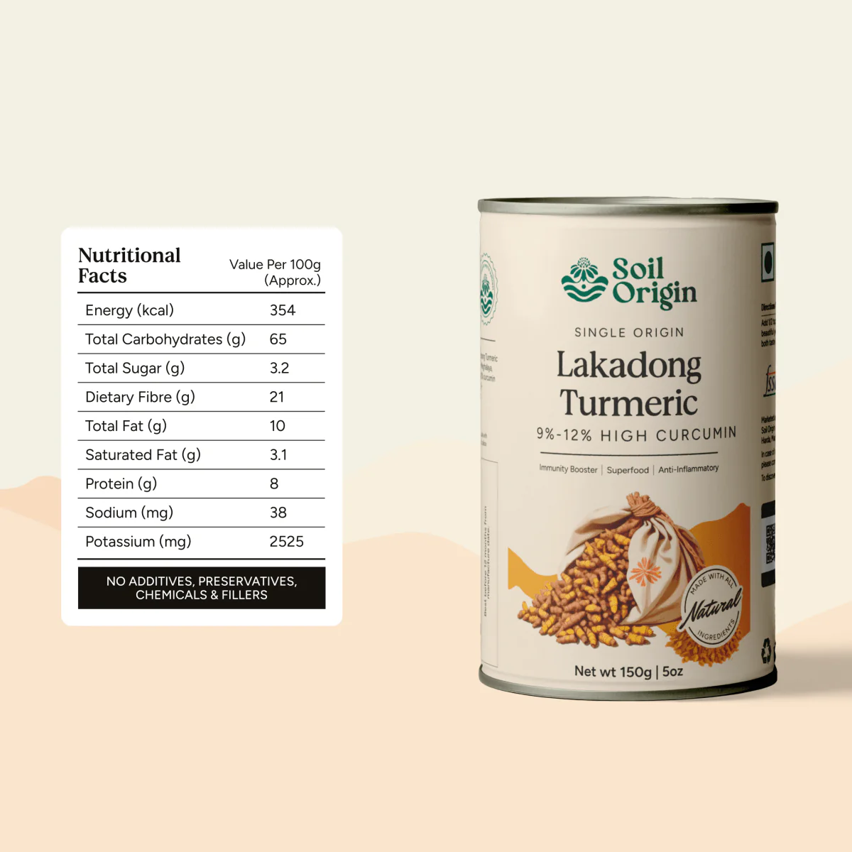 Lakadong Turmeric Powder | High Curcumin | 150g - Image 5
