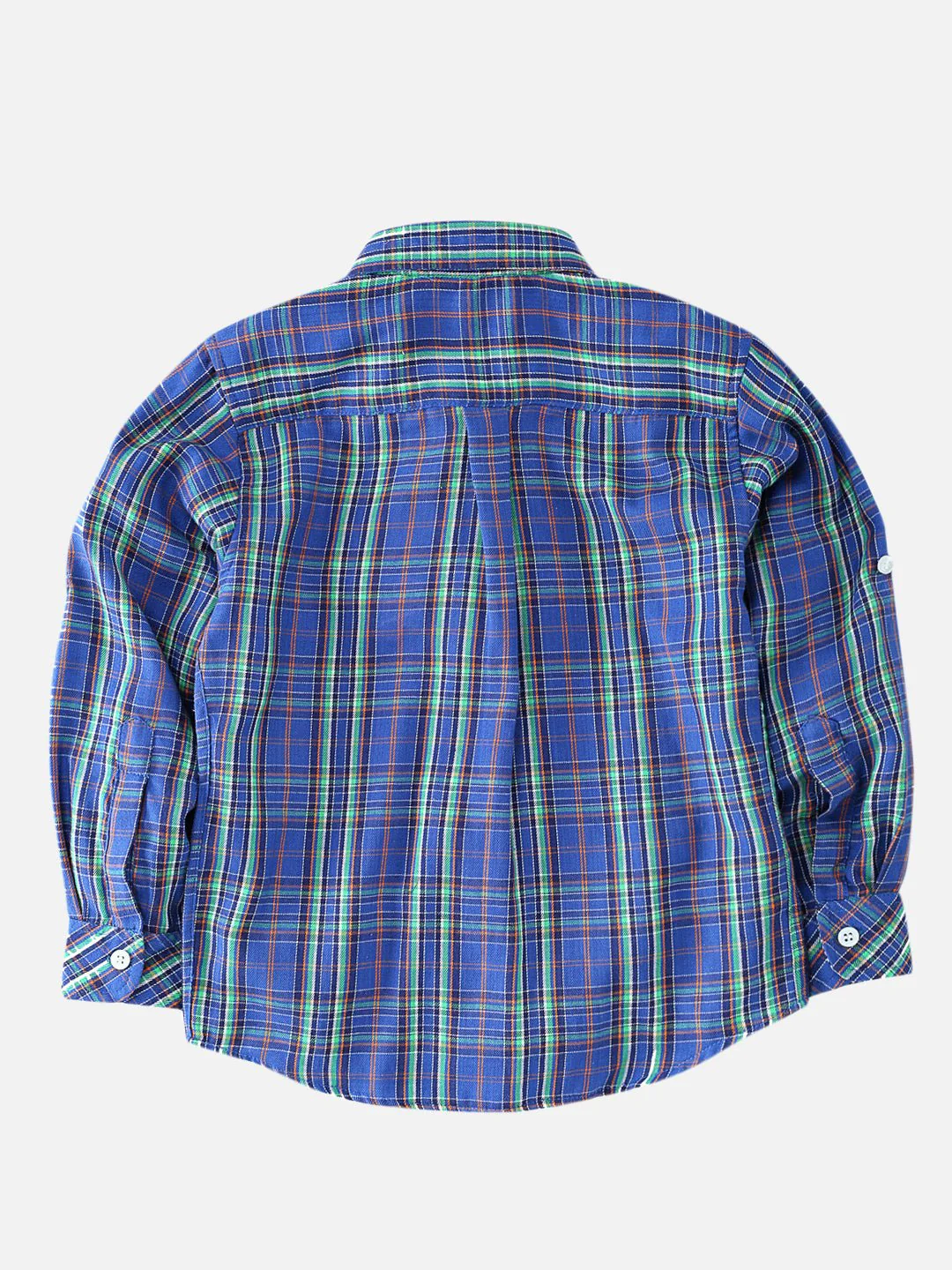 Boys Lapis Blue Checkered Shirt Regular Fit – Comfortable Cotton Shirt - Image 2
