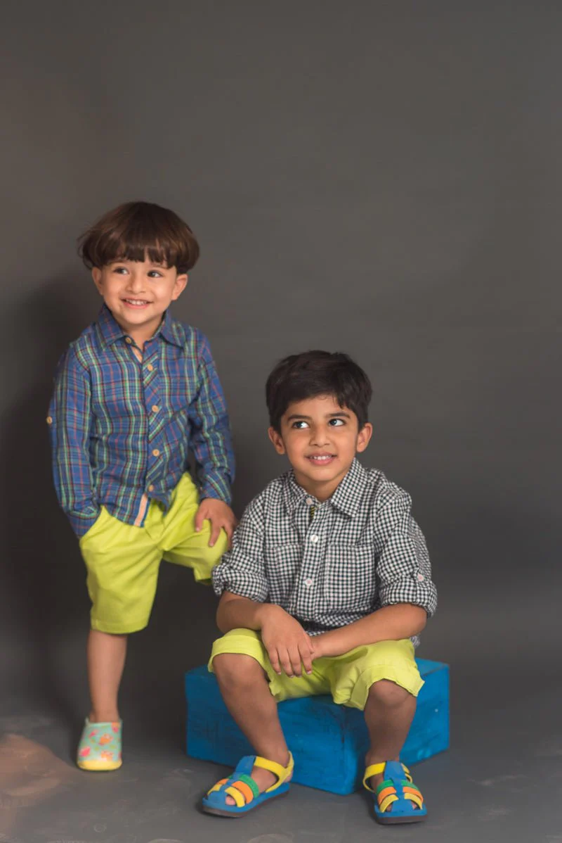 Boys Lapis Blue Checkered Shirt Regular Fit – Comfortable Cotton Shirt - Image 7