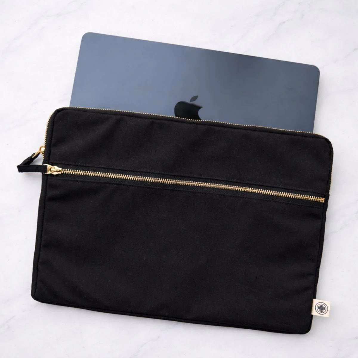 Cotton Canvas Laptop Sleeve – Lightweight Protective Sleeve for Laptop - Image 2