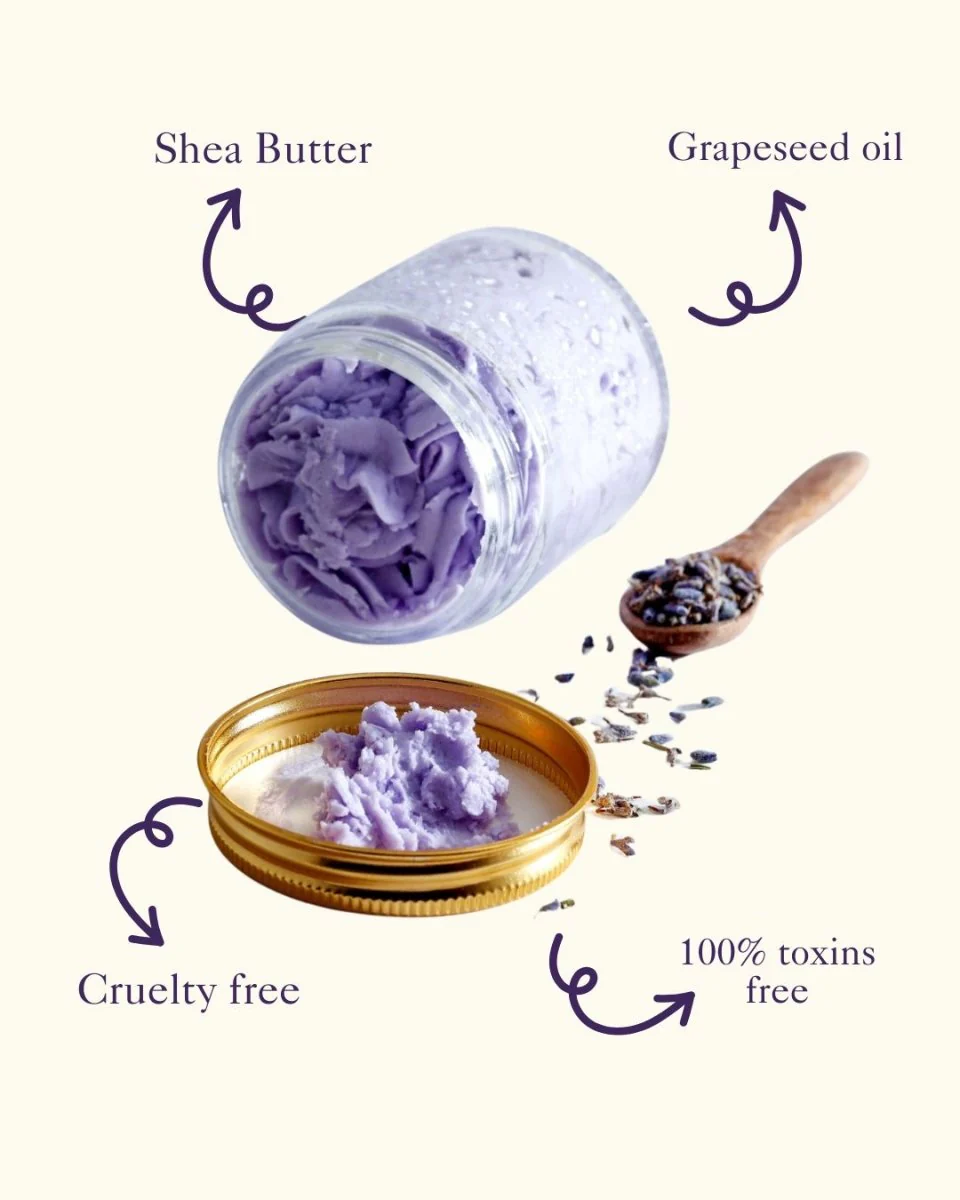 Lavender Purple Lavy Whipped Cream Soap and Body Wash-100g - Image 2