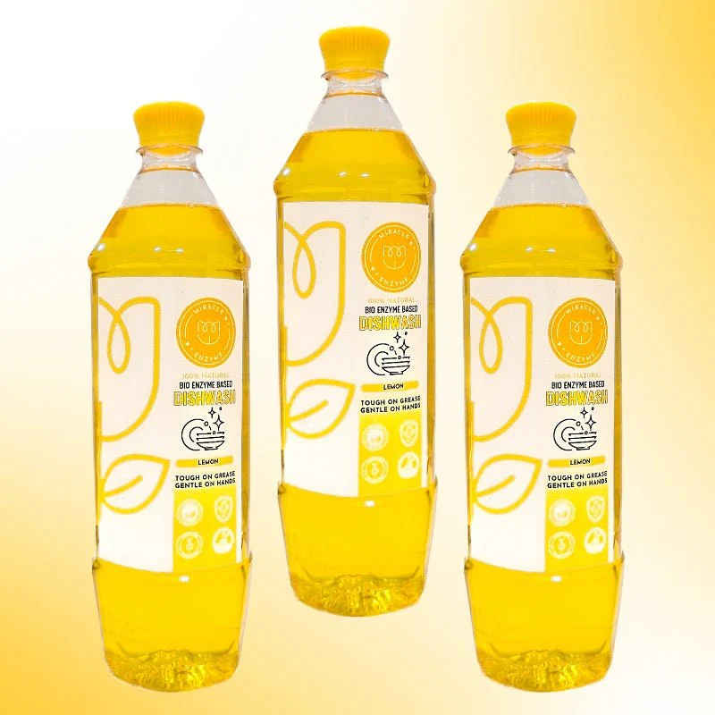 Lemon Bio Enzyme Dishwash Cleaner | Organic Liquid 1L - Image 6