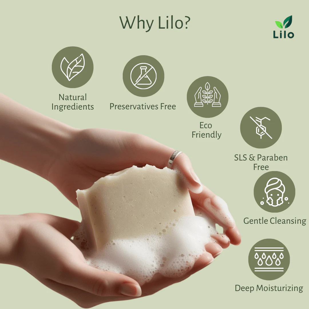 Lemon Cucumber Bar Soap for All Skin with Olive & Coconut Oil - Image 4