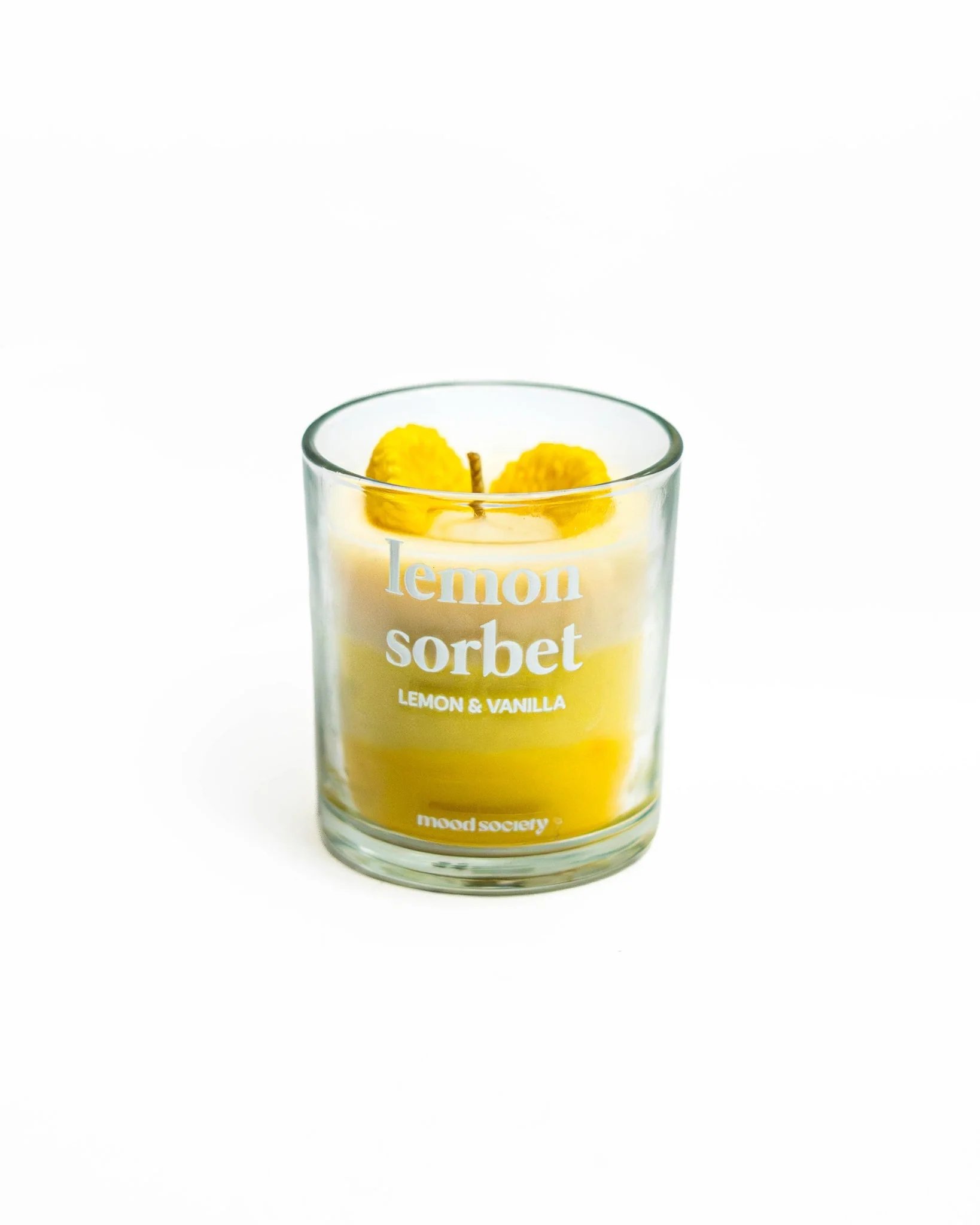 Lemon Sorbet Soy Wax Candle | Refreshing Citrus Scent - Image 4