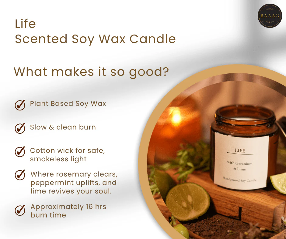 Life Scented Soy Wax Candle – Natural & Long-Lasting - Image 2