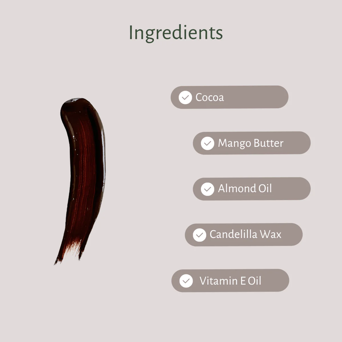 Chocolate Lip Balm | For Dry, Chapped and Pigmented Lips - Image 2