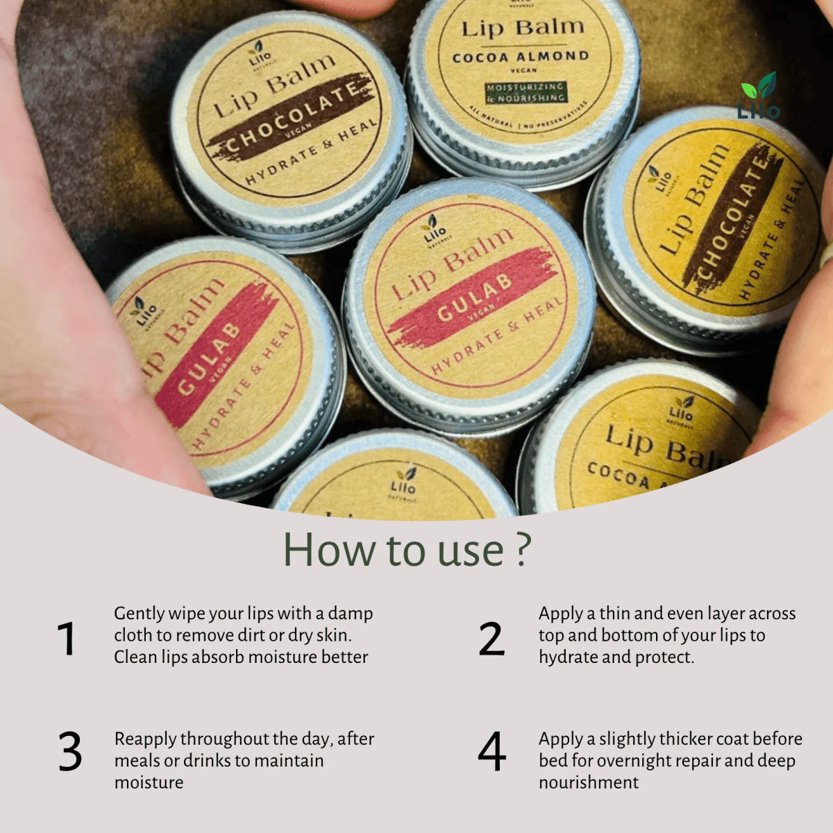 Chocolate Lip Balm | For Dry, Chapped and Pigmented Lips - Image 4