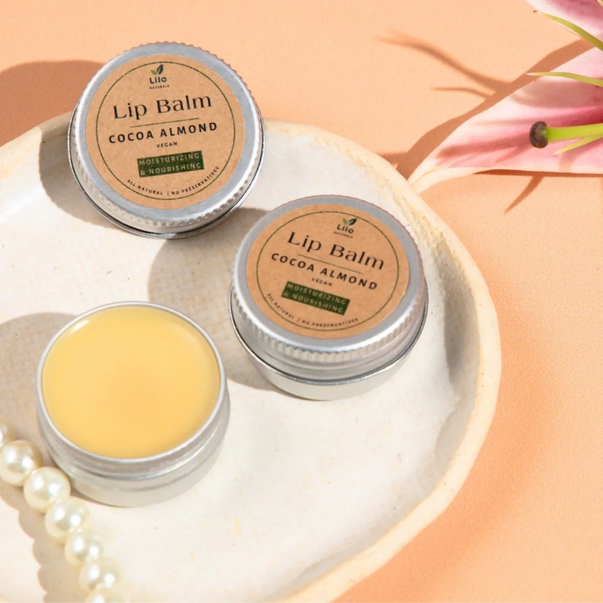 Cocoa Almond Lip Balm | For Dry & Chapped Lips