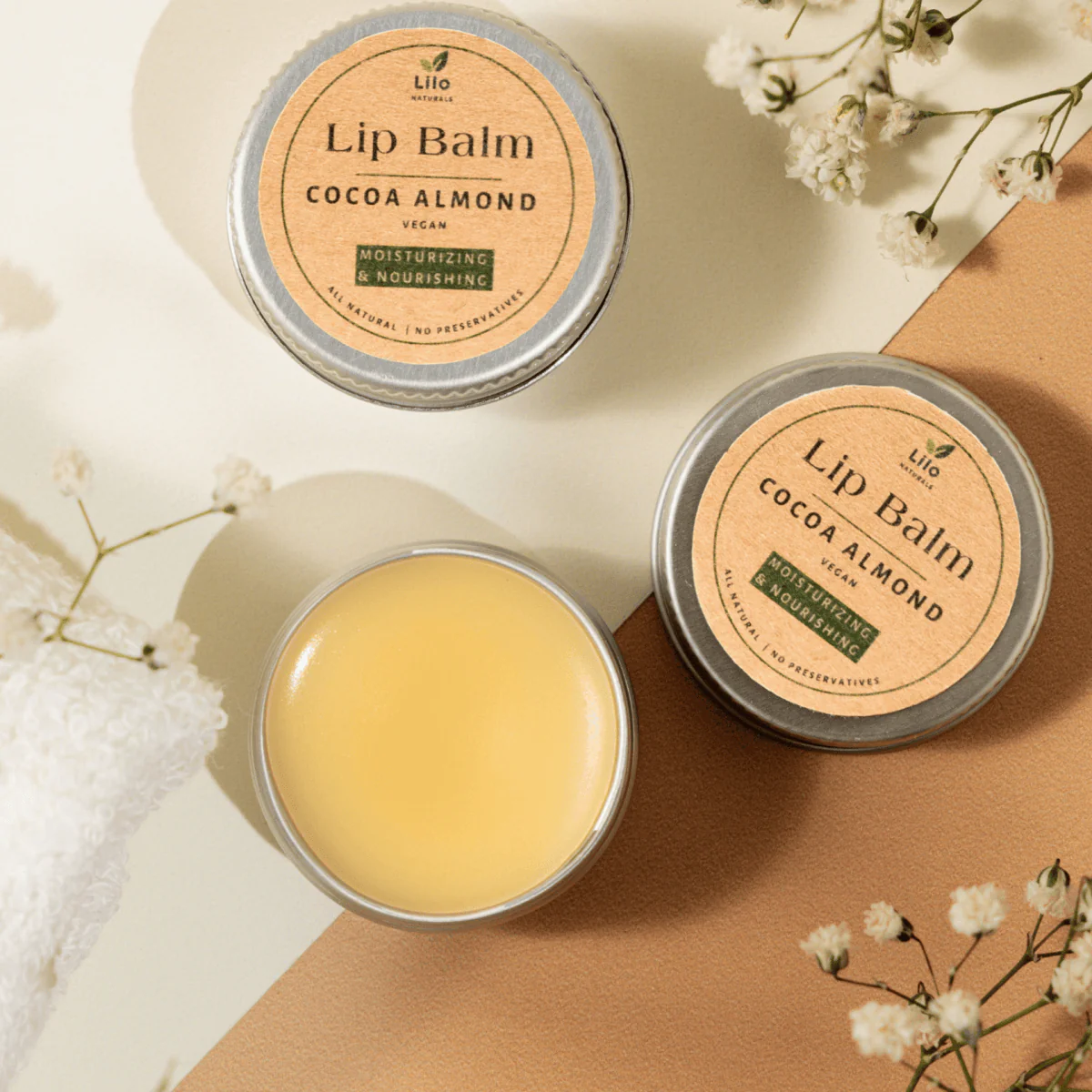 Cocoa Almond Lip Balm | For Dry & Chapped Lips - Image 6