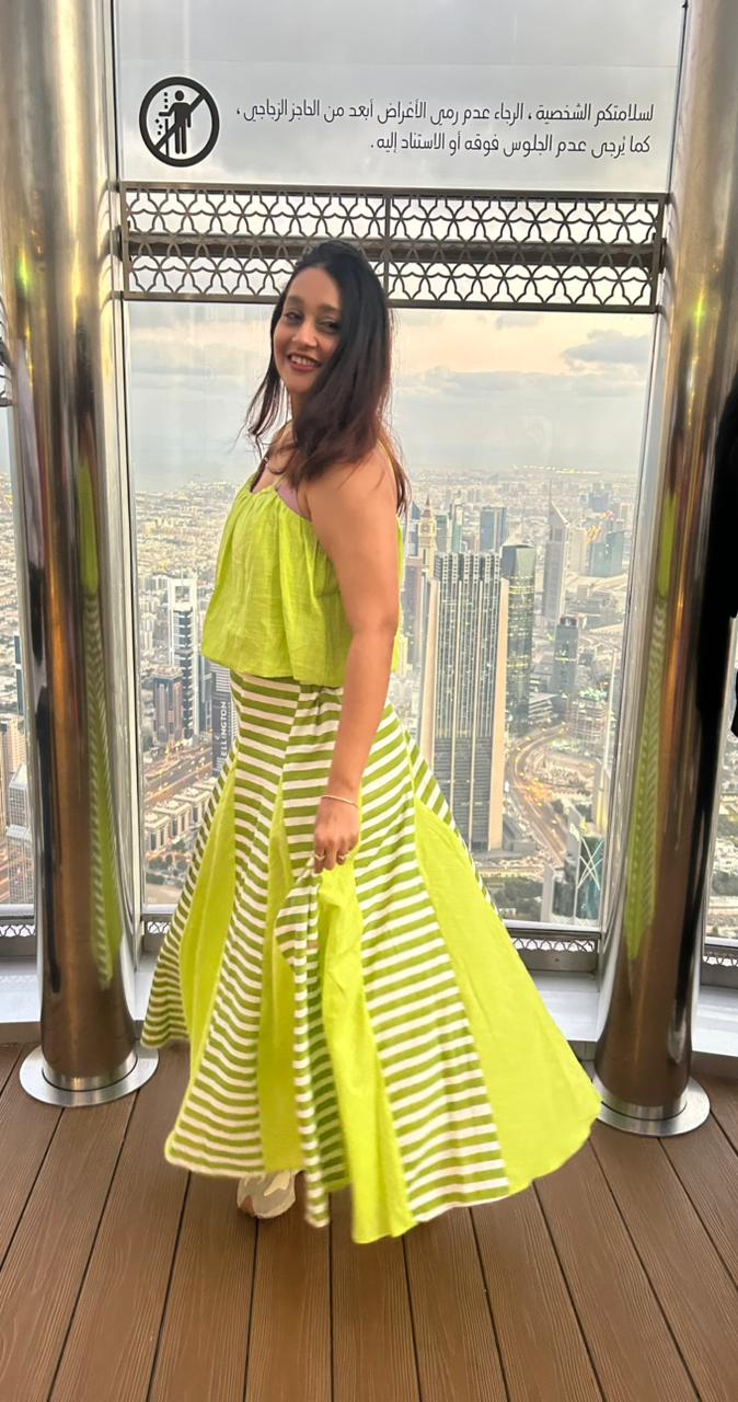 Lime Tide Breeze Co-ord Set For Women | Fresh Two-Piece Outfit - Image 3