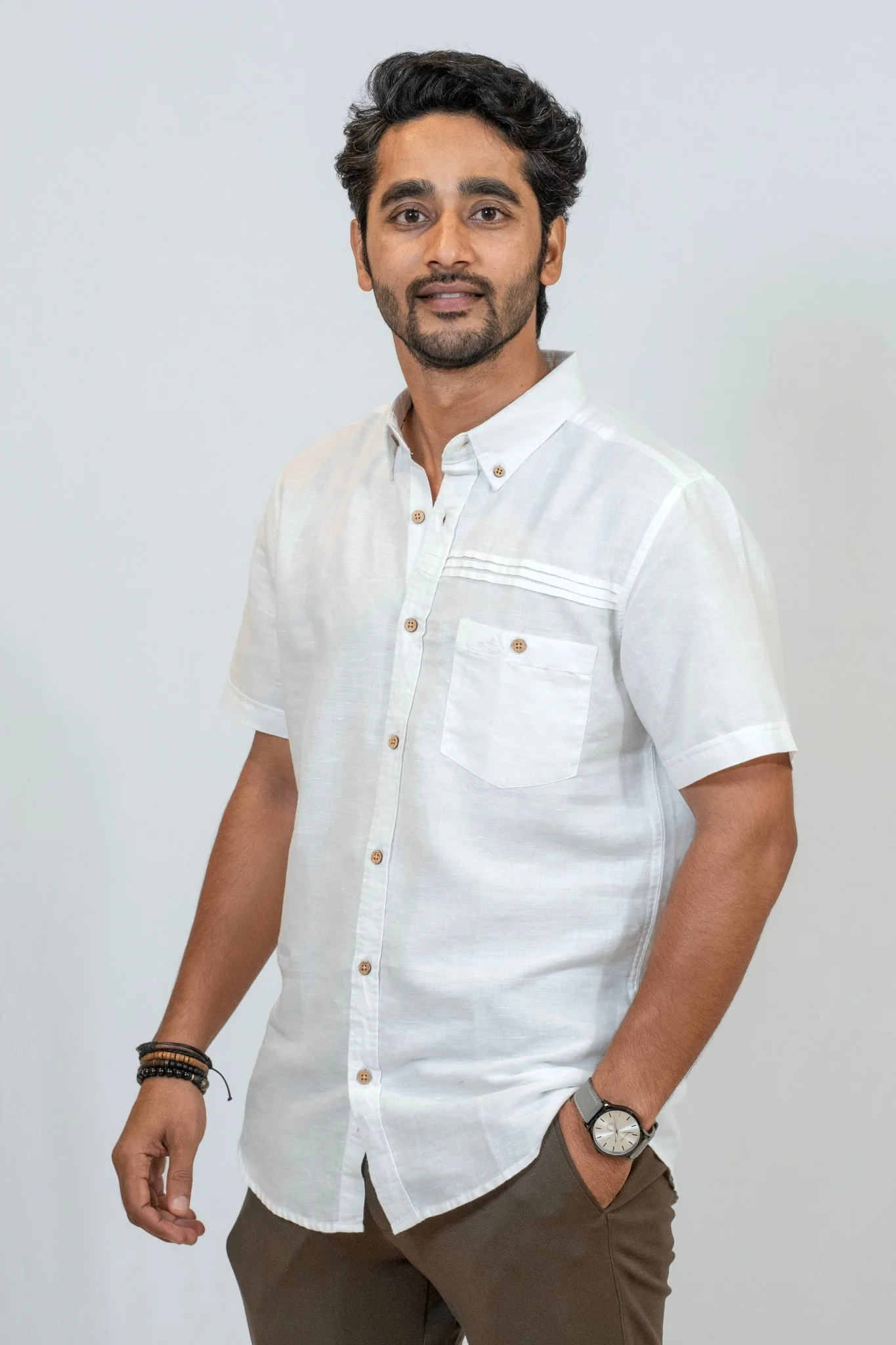 Linen Cotton Classic Shirt for Men