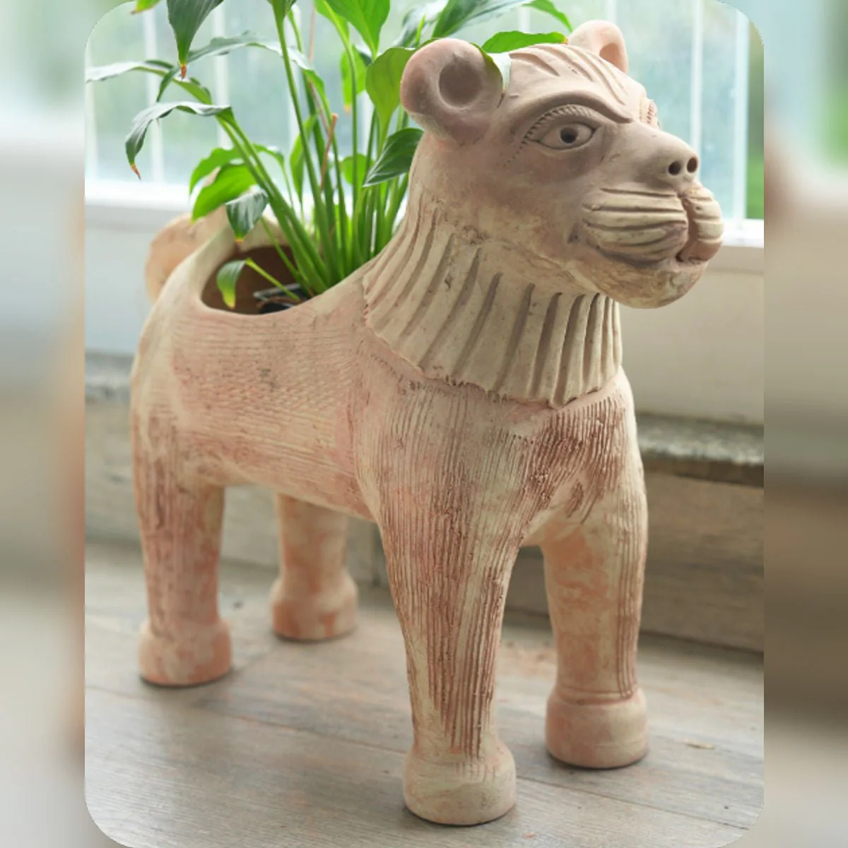 Lion King Earthen Planter - Image 2