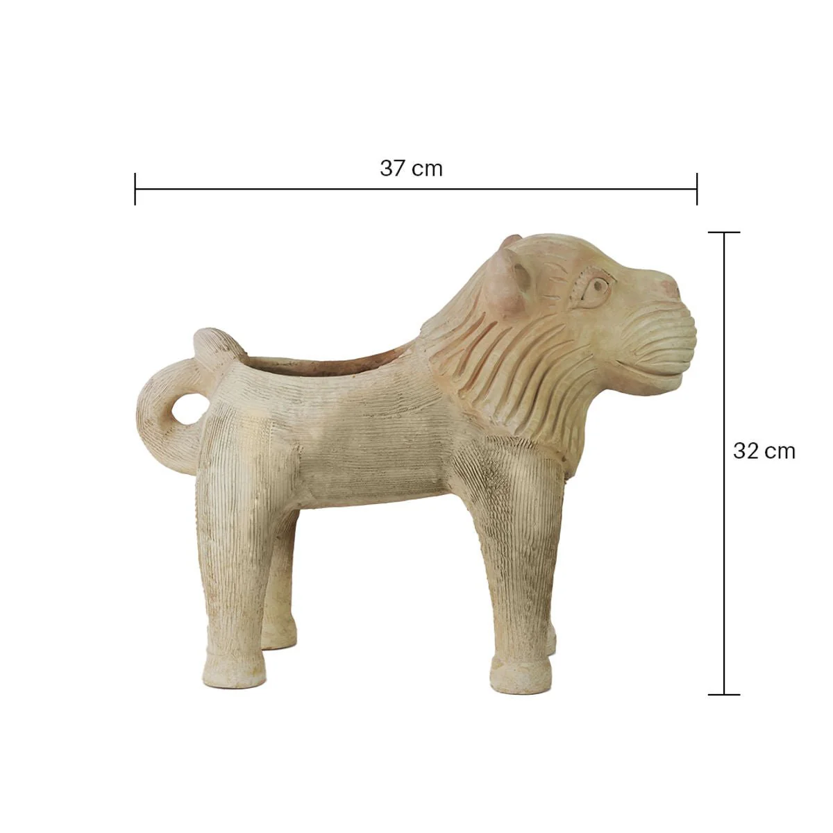 Lion King Earthen Planter - Image 5