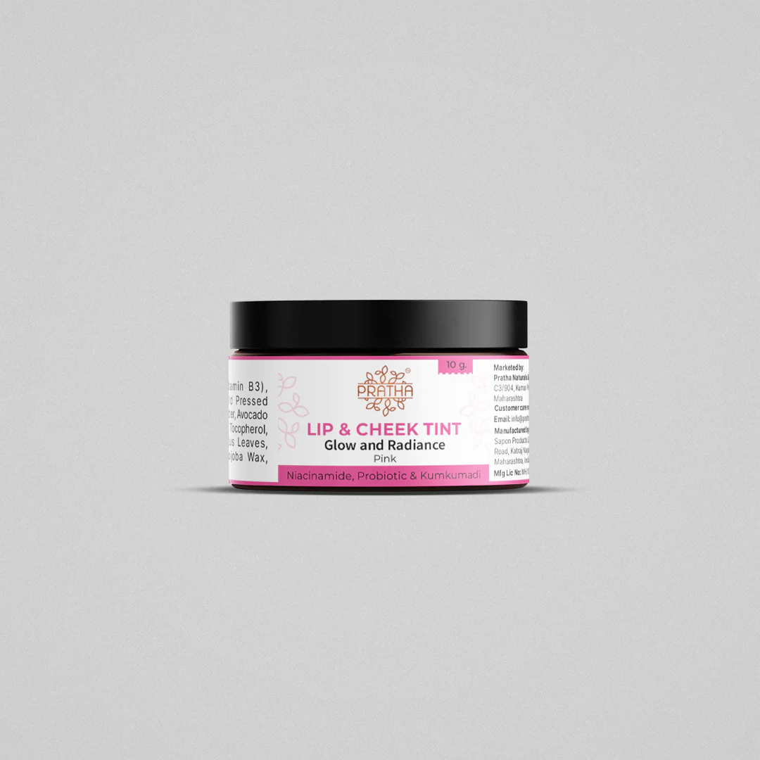 Lip & Cheek Tint- Glow & Radiance with Niacinamide & Probiotics (Pink)
