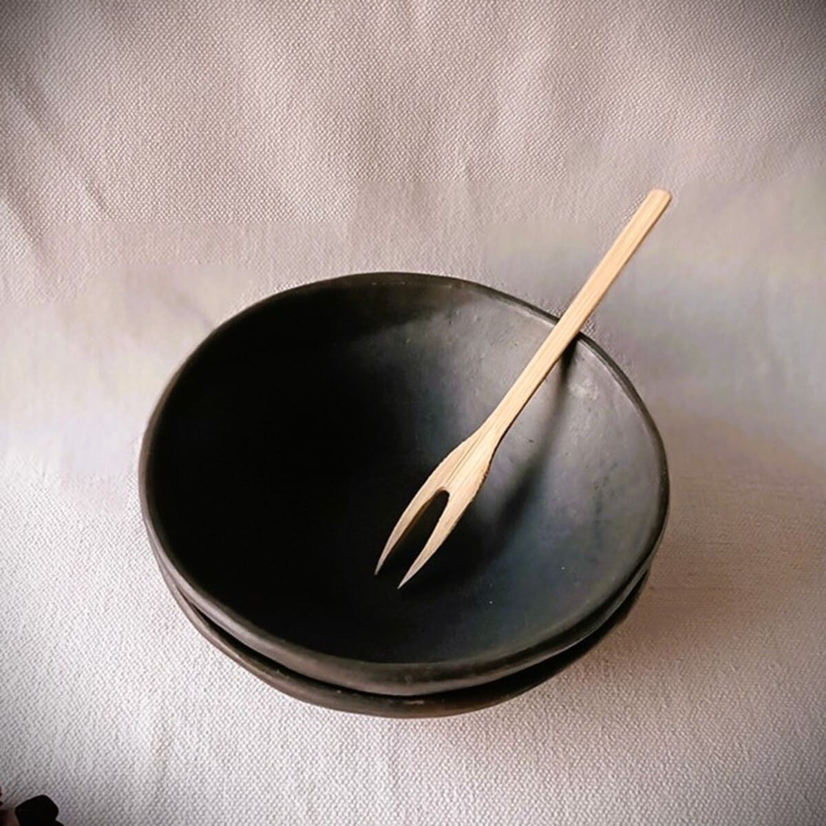 Longpi Black Pottery Soup Bowl - Image 3
