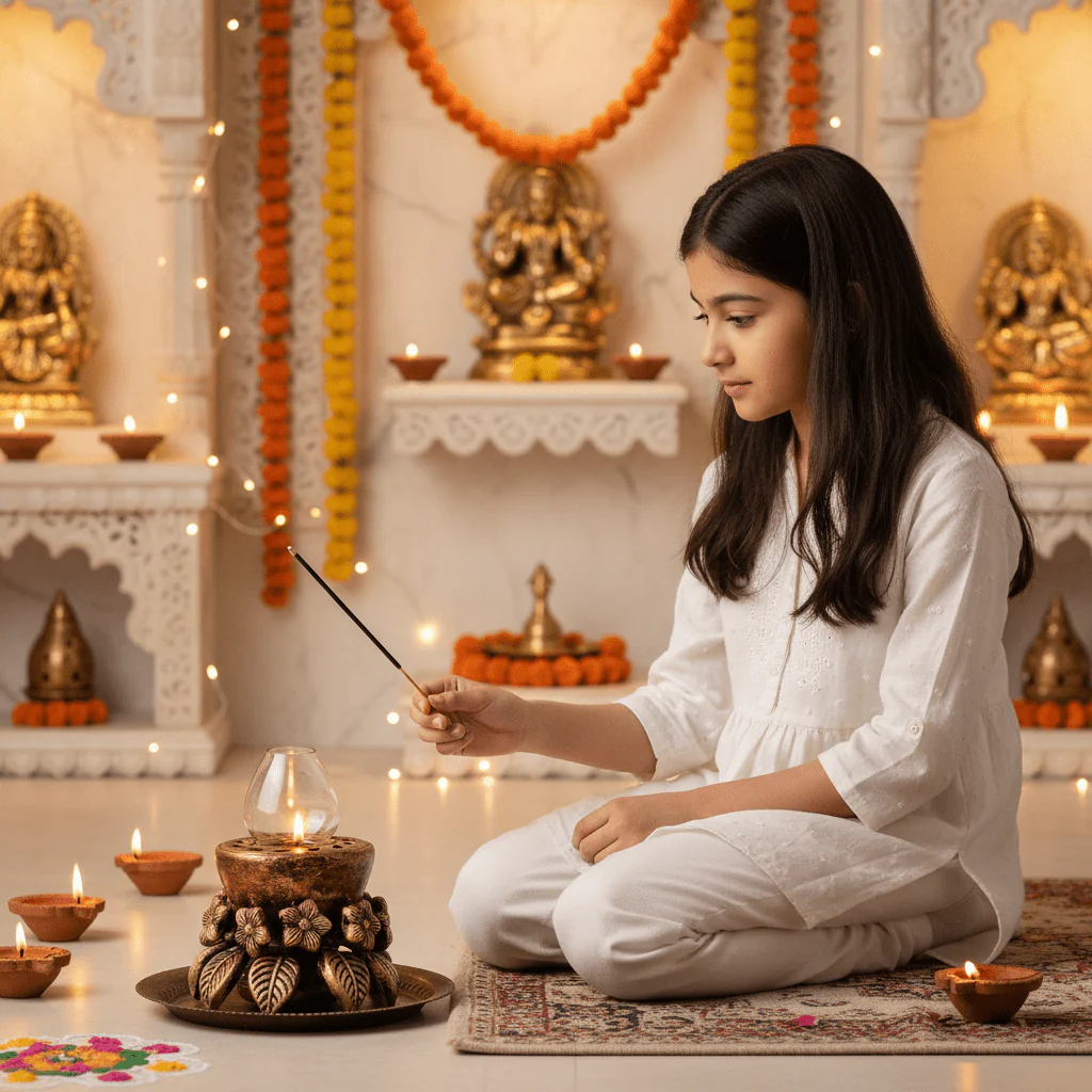 Lotus Akand Jyot Diya – Traditional Festival Lighting - Image 2