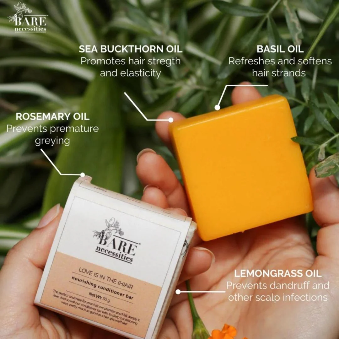 Anti-frizz Nourishing Conditioner Bar| Vegan | 50g for 50-60 washes - Image 2