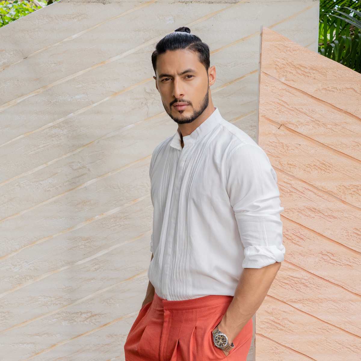 Lumi White Tencel Shirt For Men | Sustainable Everyday Wear - Image 3