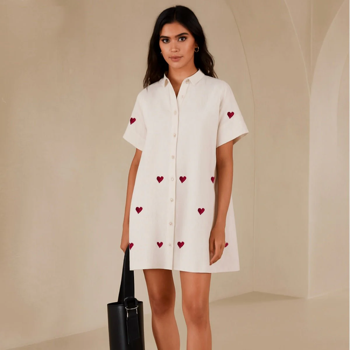 Luna – Organic Cotton Mini Dress