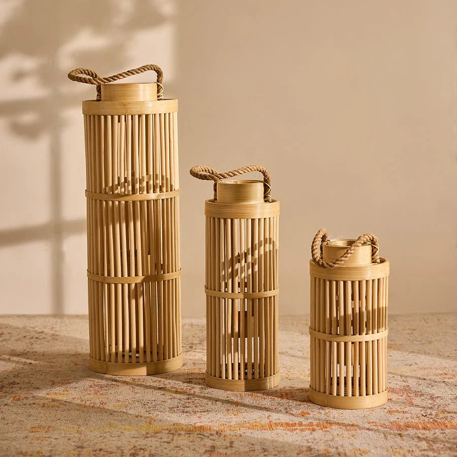 Handcrafted Décor Bamboo Luxor Candle Holder - Image 2