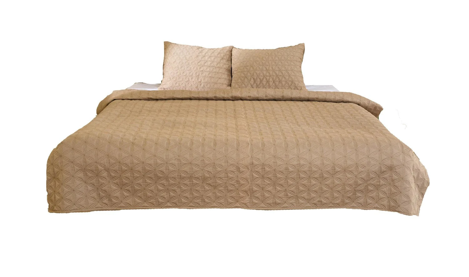 Luxury Dark Flax Cotton Satin Razai | Soft Lightweight Quilt 200 GSM - Image 2