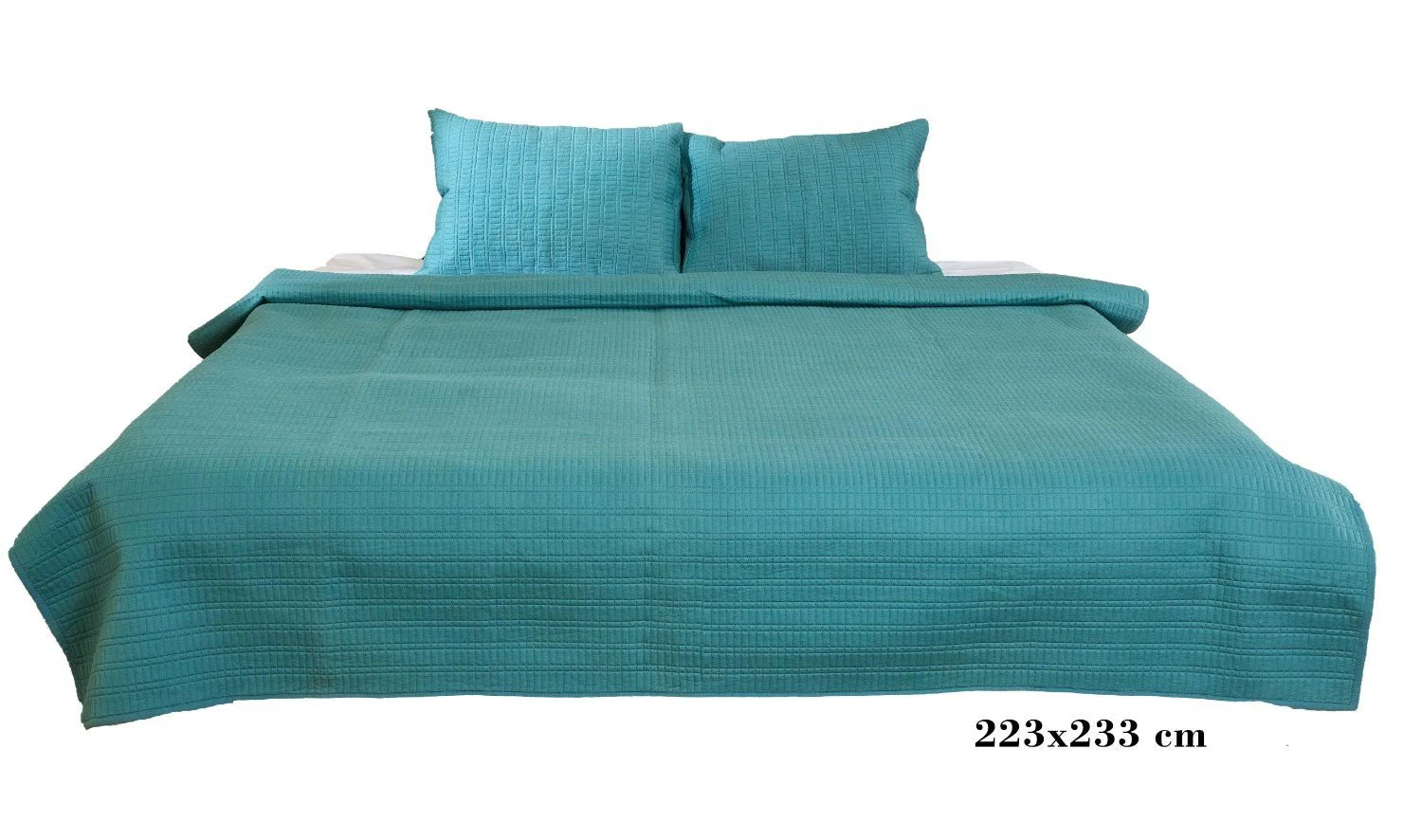 Luxury Teal Cotton Satin Razai | Soft Lightweight Quilt 200 GSM - Image 3