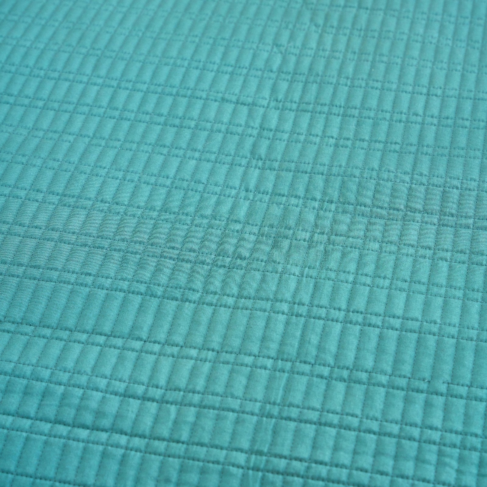 Luxury Teal Cotton Satin Razai | Soft Lightweight Quilt 200 GSM - Image 4