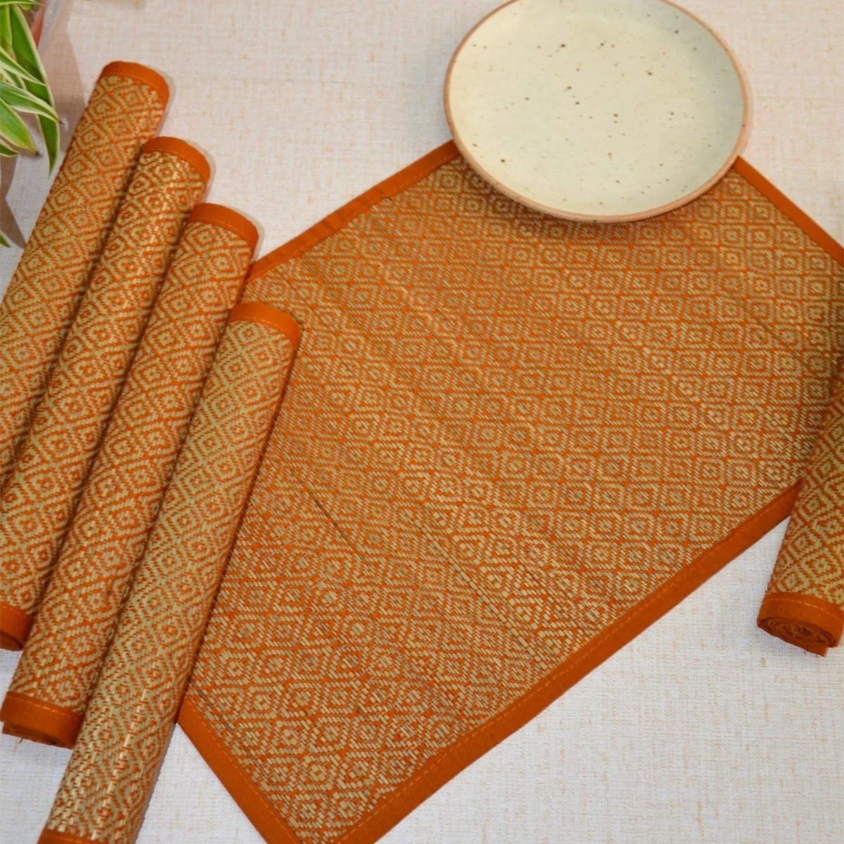 Madurkathi Diamond Placemats (Set of 6) - Image 11