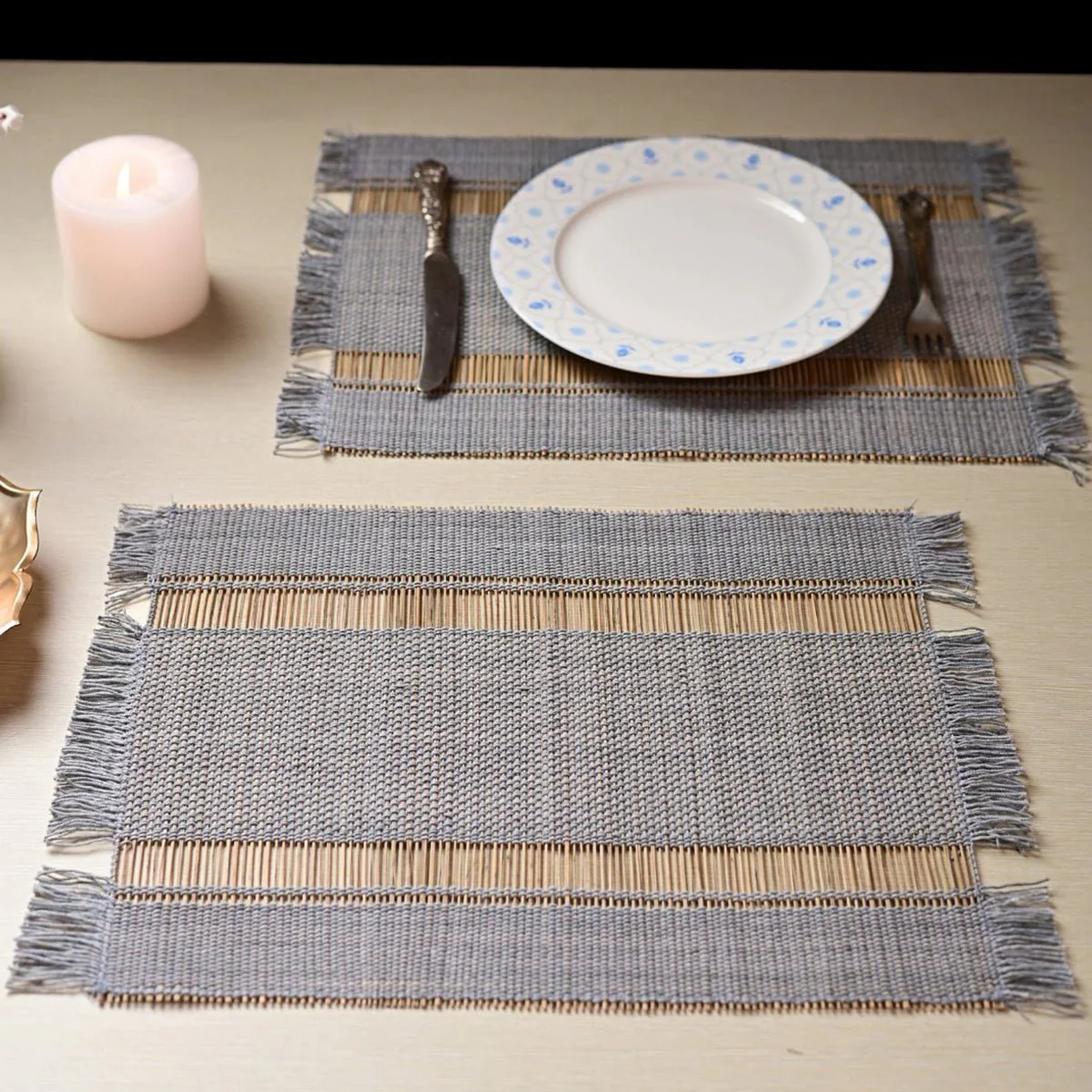 Madurkathi Table Mats – Handwoven Sustainable Dining Set - Image 17