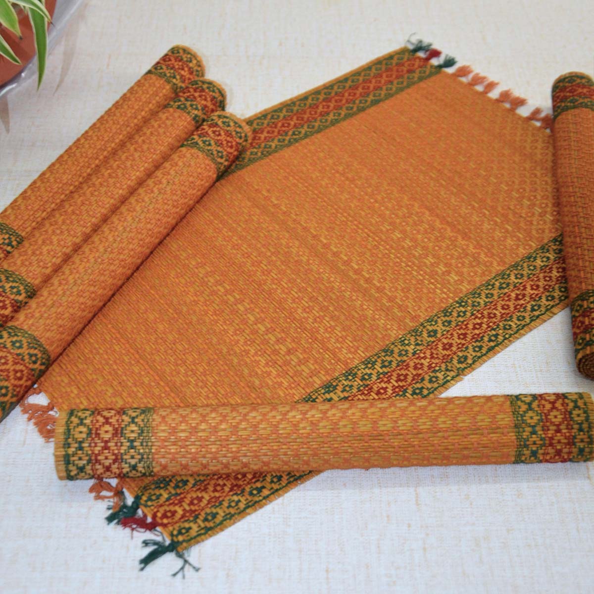 Madurkathi Tassels Placemats (Set of 6) - Image 6