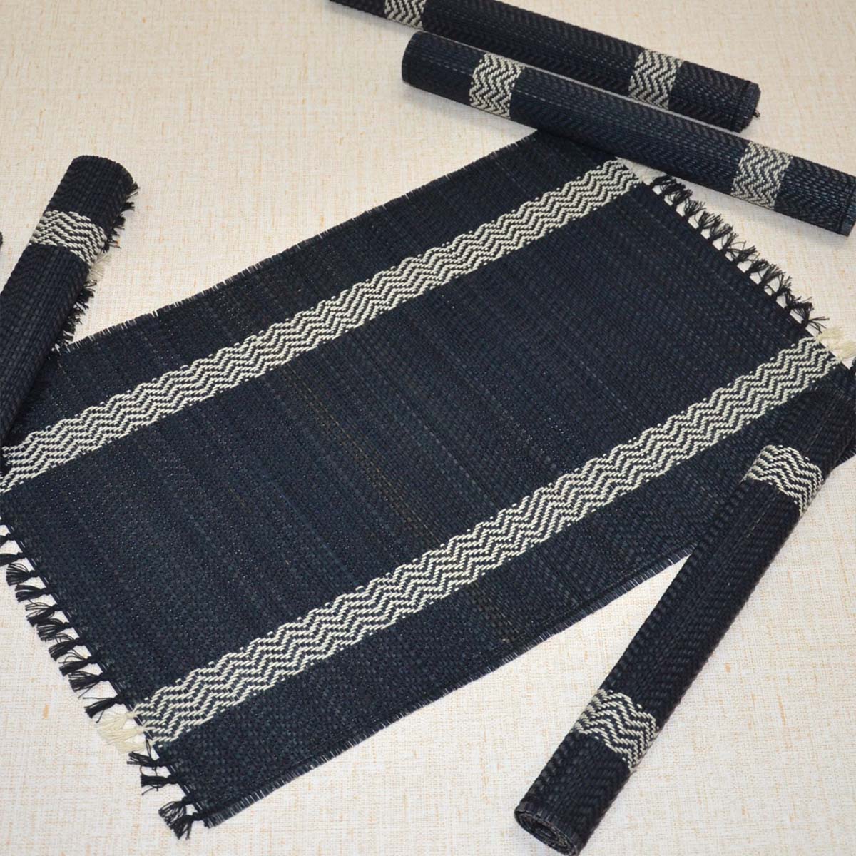 Madurkathi Tassels Placemats (Set of 6) - Image 8