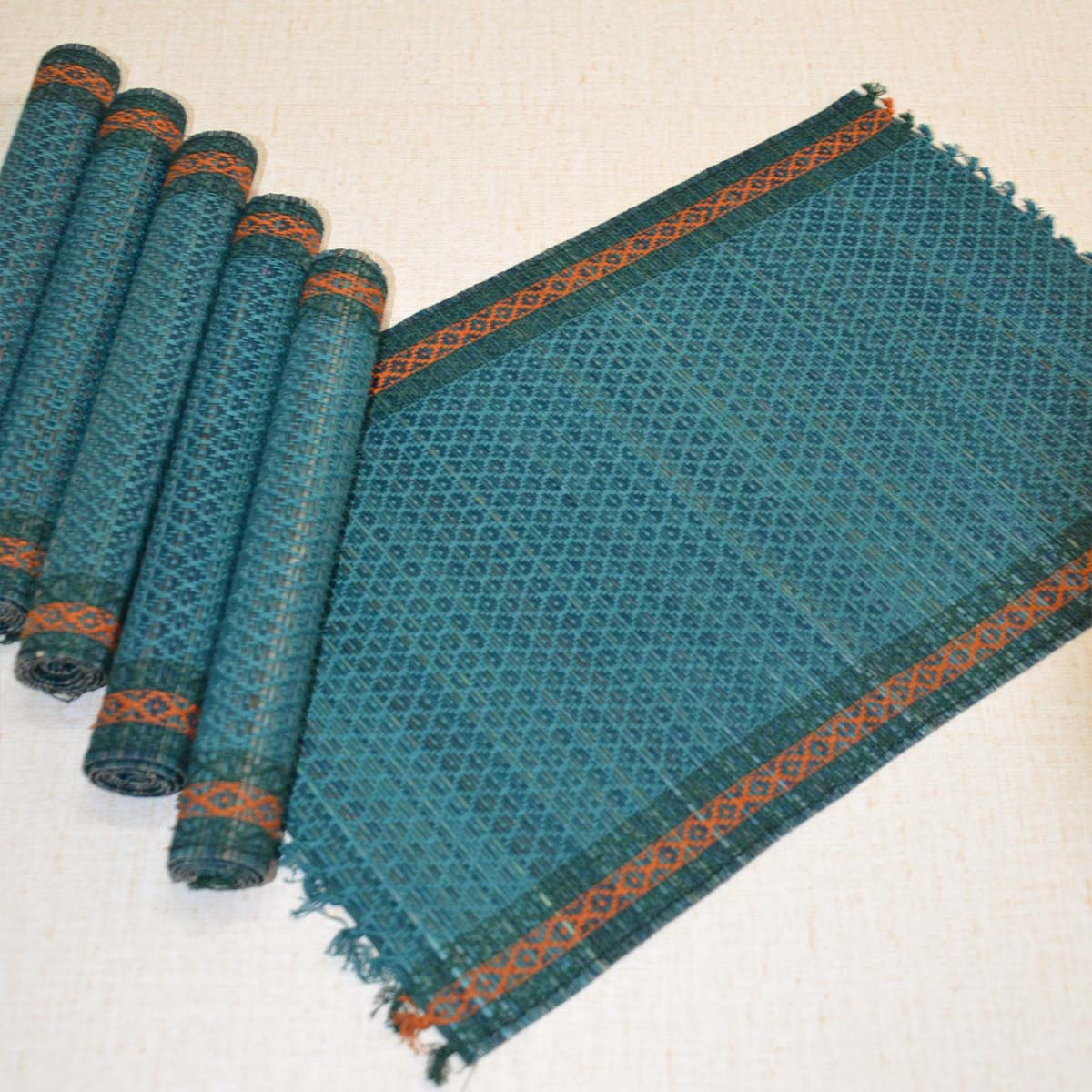 Madurkathi Tassels Placemats (Set of 6) - Image 9