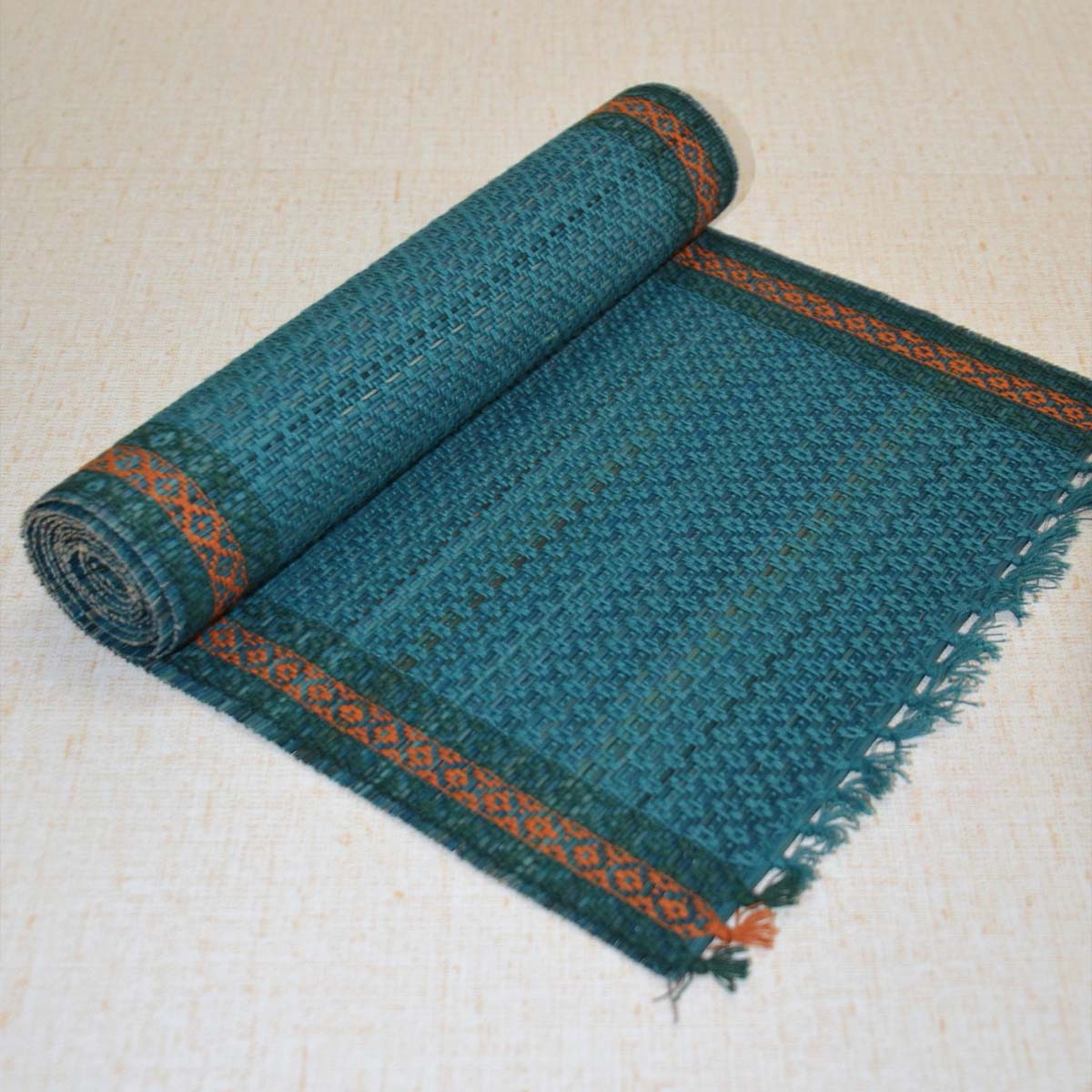 Madurkathi Tassels Table Runner