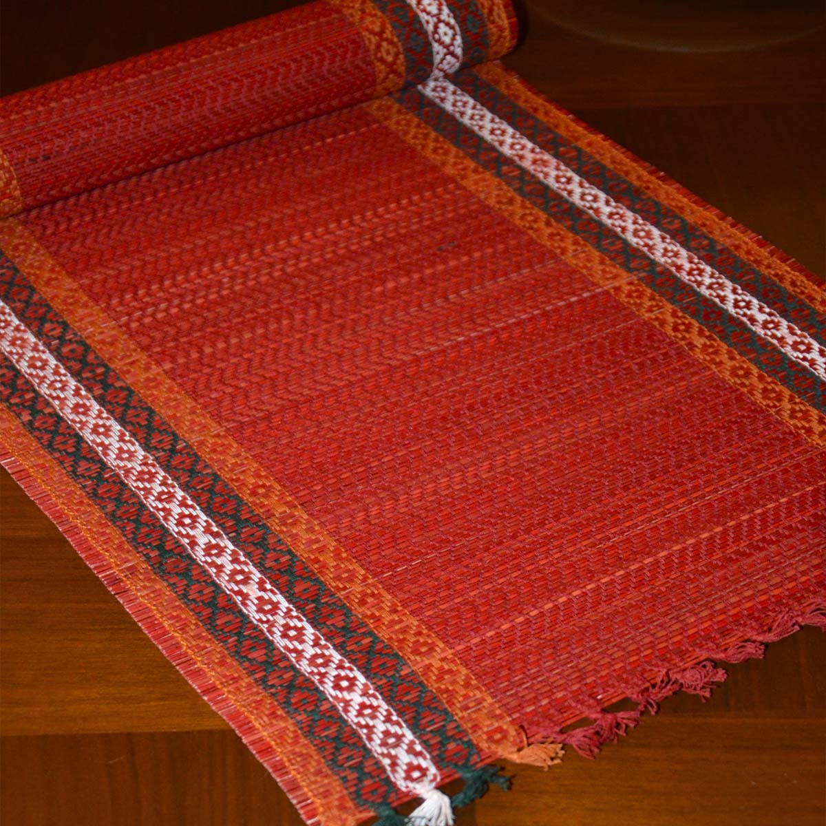 Madurkathi Tassels Table Runner - Image 3
