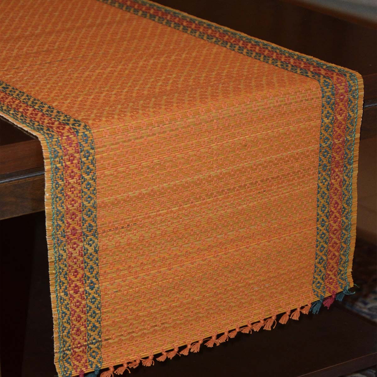 Madurkathi Tassels Table Runner - Image 4