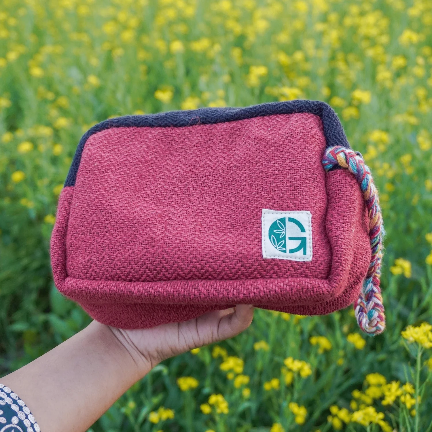 Handwoven Makeup Kit | Fabric Cosmetic Pouch - Image 19