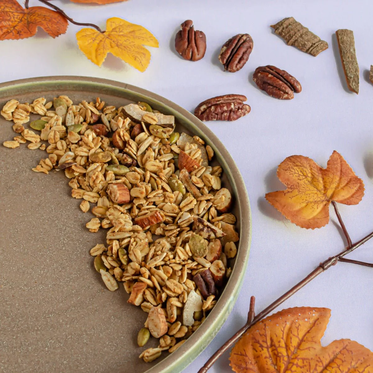 Maple-Cinnamon-Pecan Granola |Gluten Free Healthy and Snacking Granola - Image 4