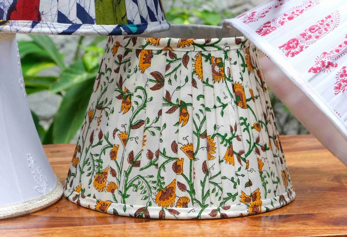 Marigold Pleated Empire Lampshade - Image 2