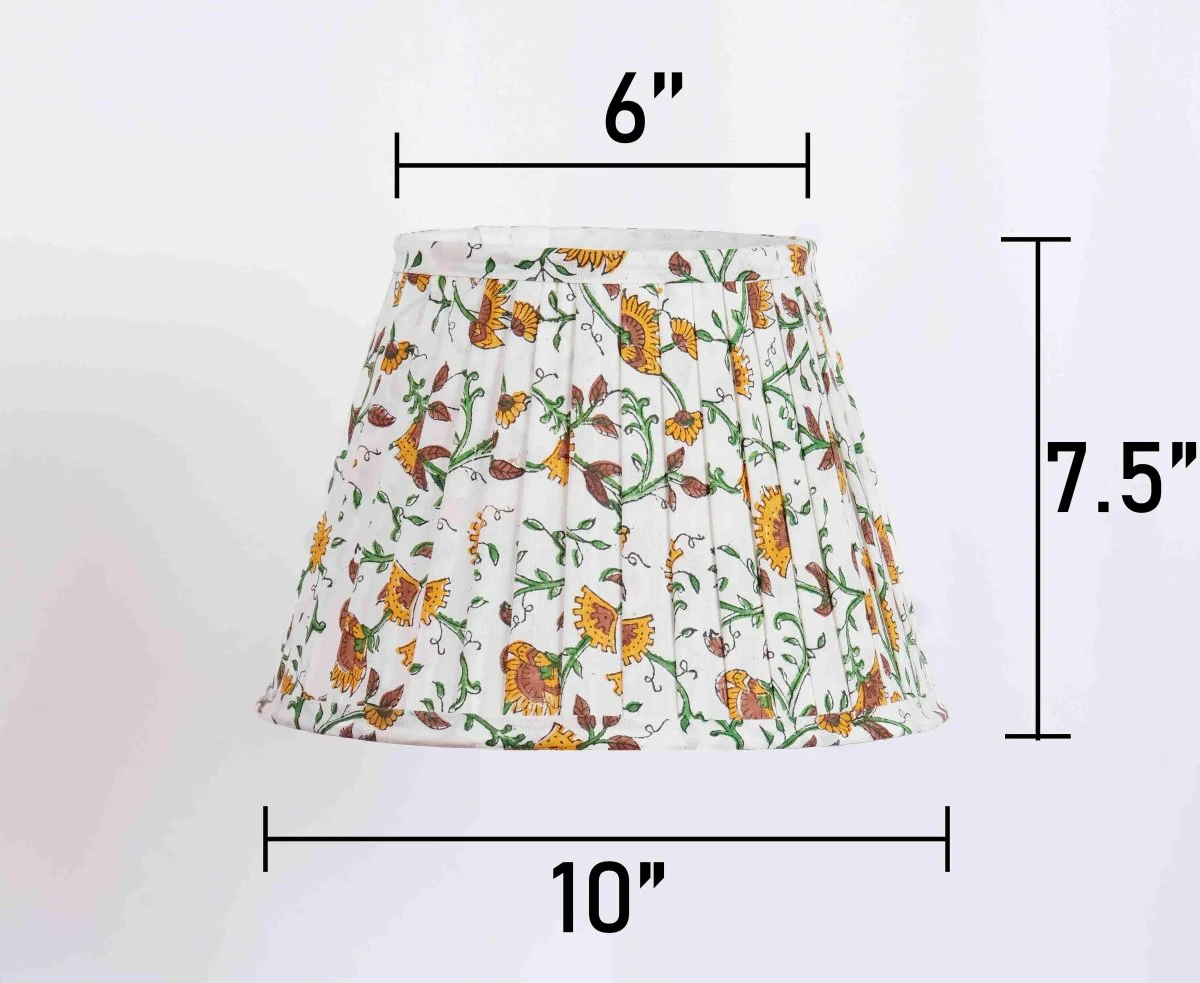 Marigold Pleated Empire Lampshade - Image 4