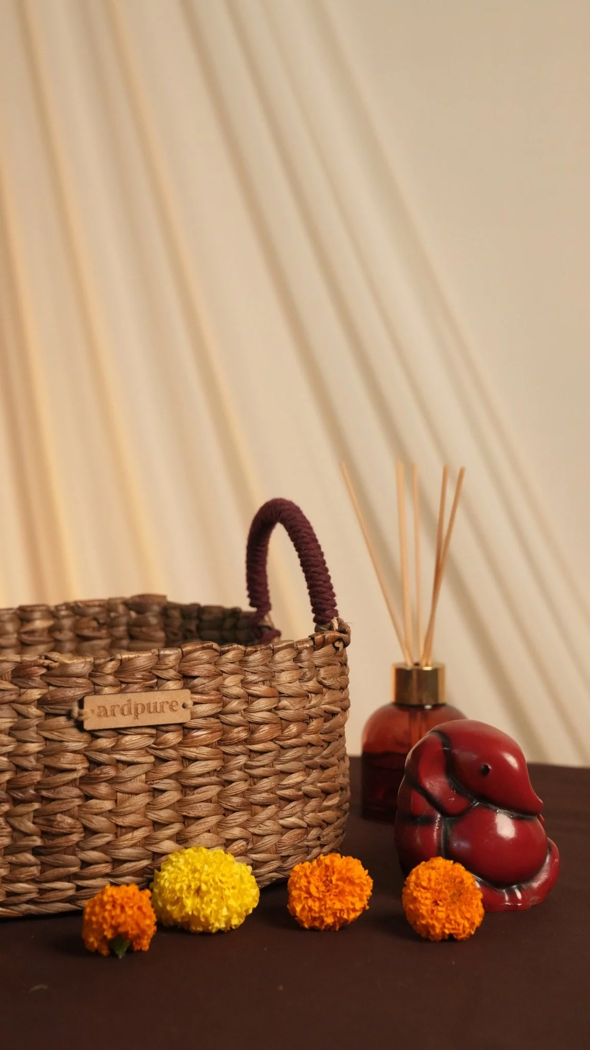Maroon Cord Basket | Multi-Purpose Storage Organiser for Home & Office - Image 4