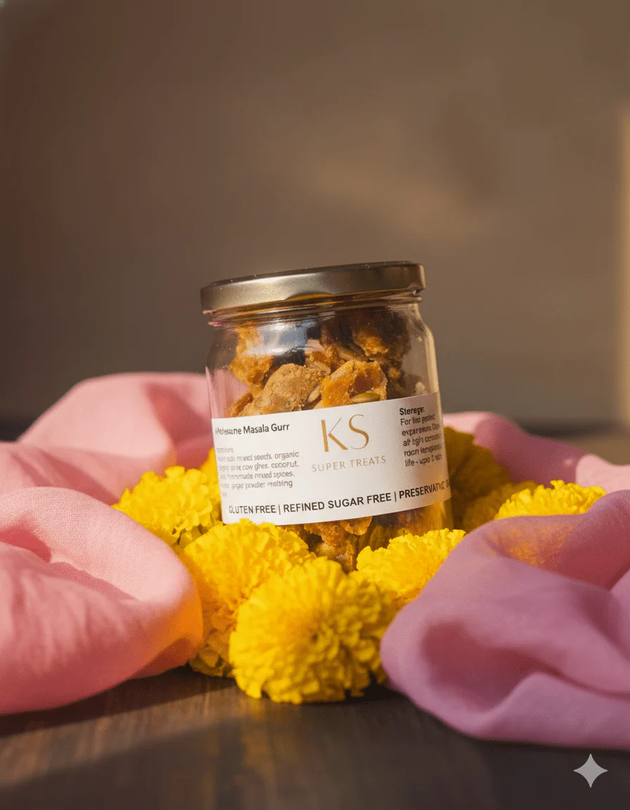 Masala Gurr with Nuts | Gluten-Free & Refined Sugar-Free | 250g - Image 5