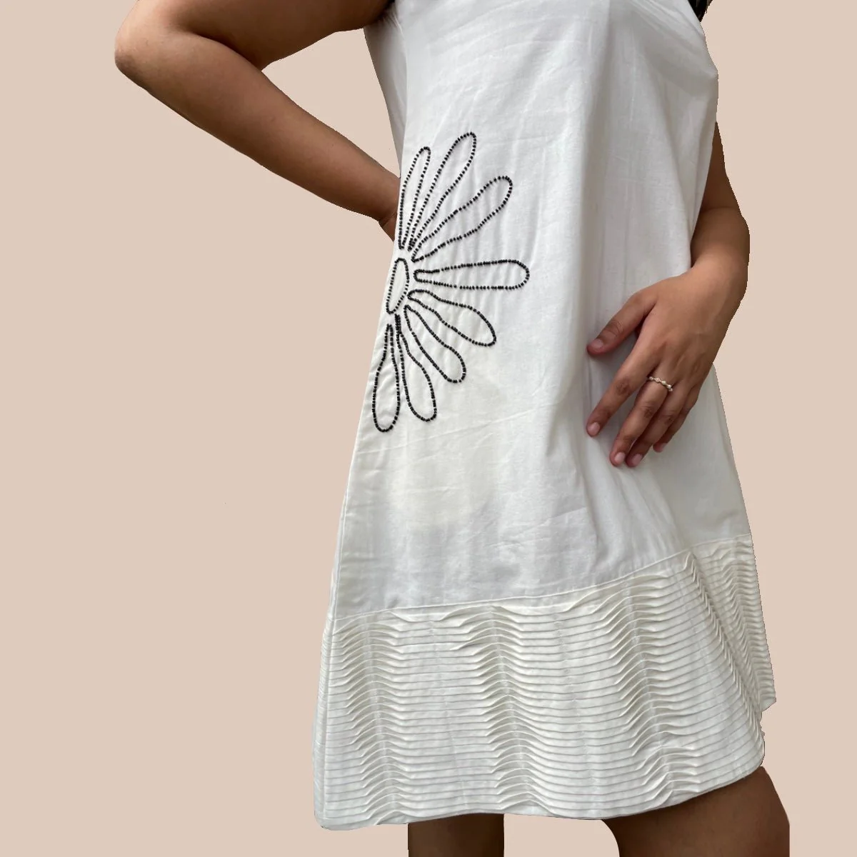 Handcrafted Cotton Matisse Dress - Image 3