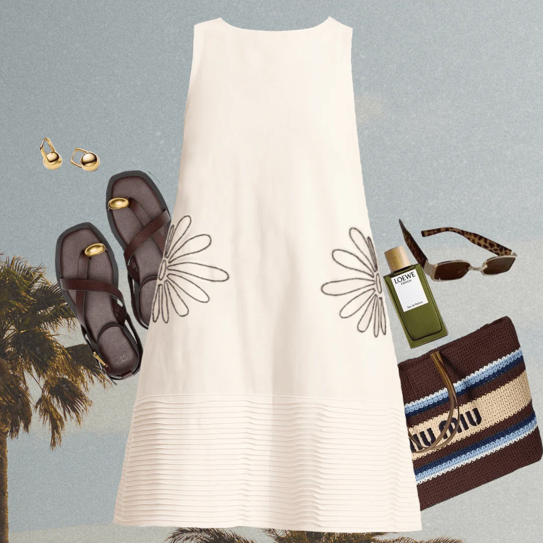Handcrafted Cotton Matisse Dress - Image 4