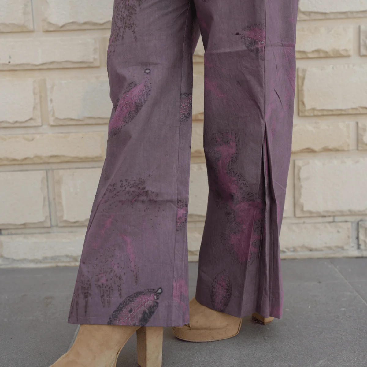Mauve Mist Botanical Co-ord Set for Women | Organic Cotton Eco-Printed - Image 4