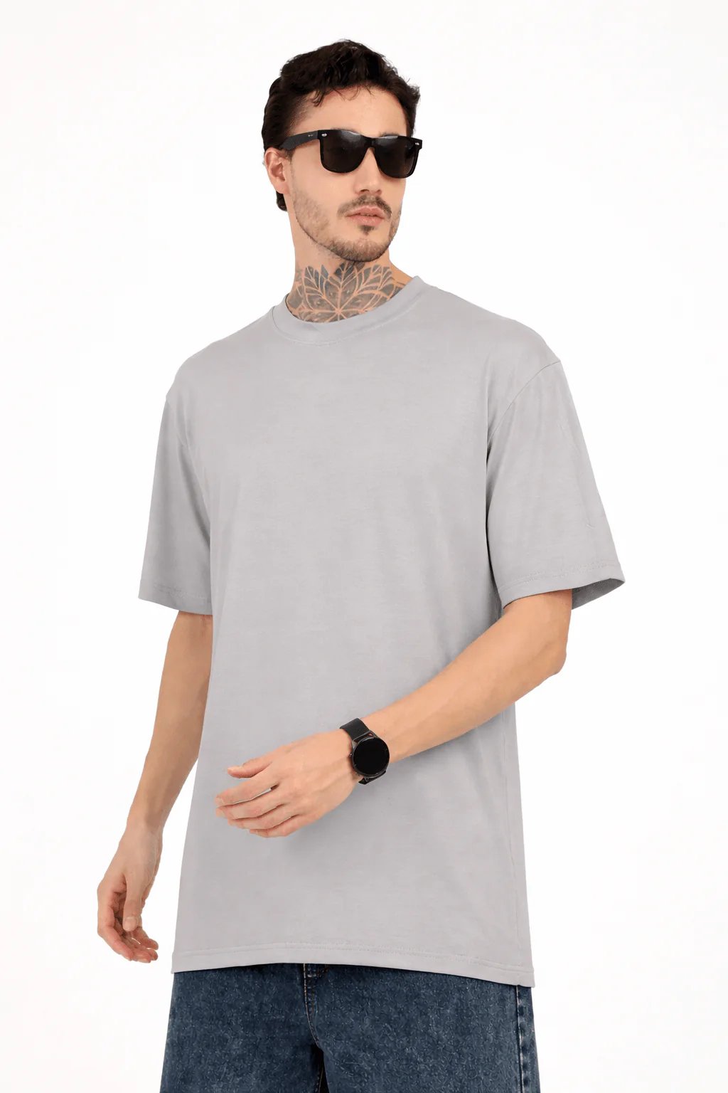 Men Oversized Plain Bamboo T-Shirt – Soft, Breathable & Sustainable - Image 12