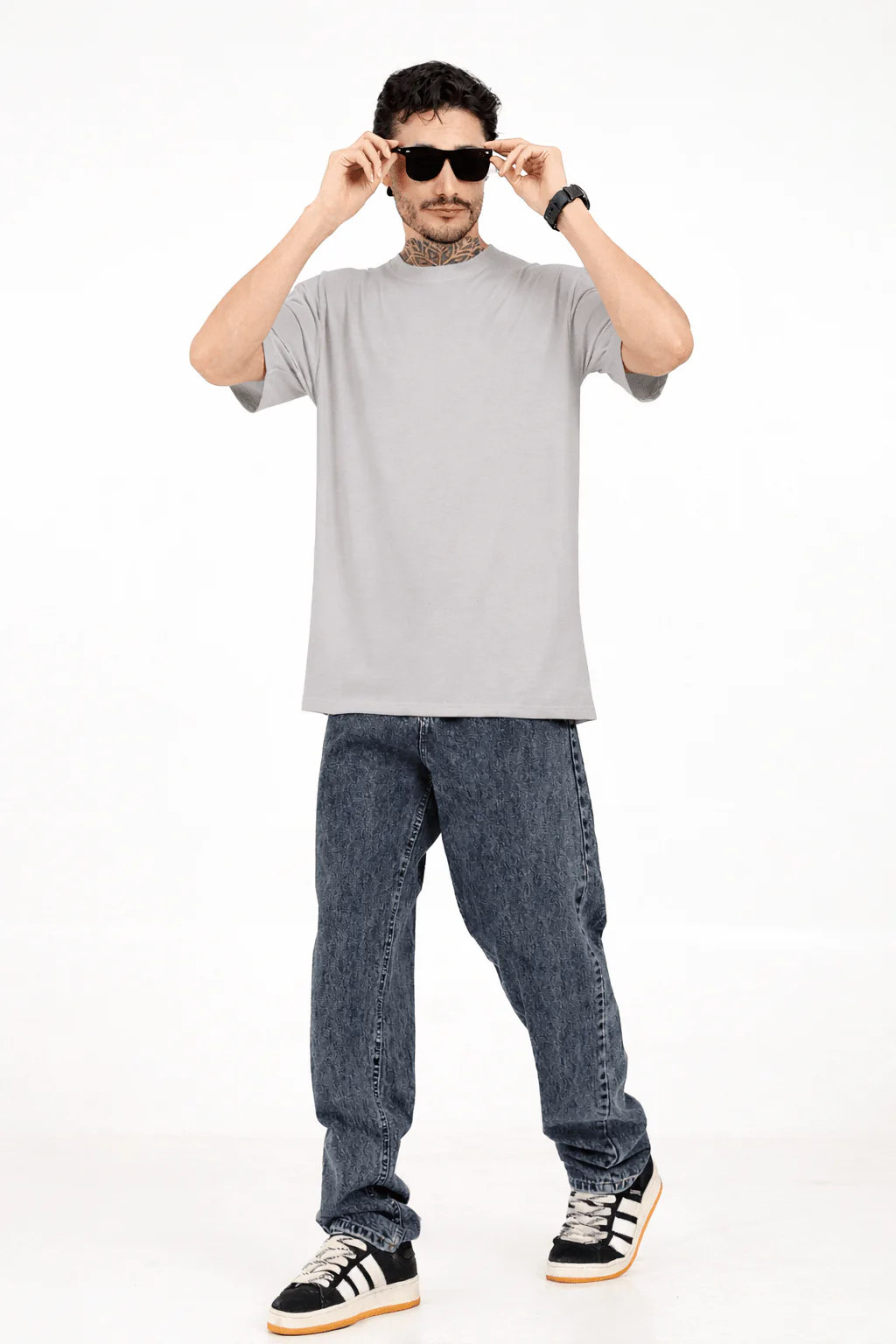 Men Oversized Plain Bamboo T-Shirt – Soft, Breathable & Sustainable - Image 13