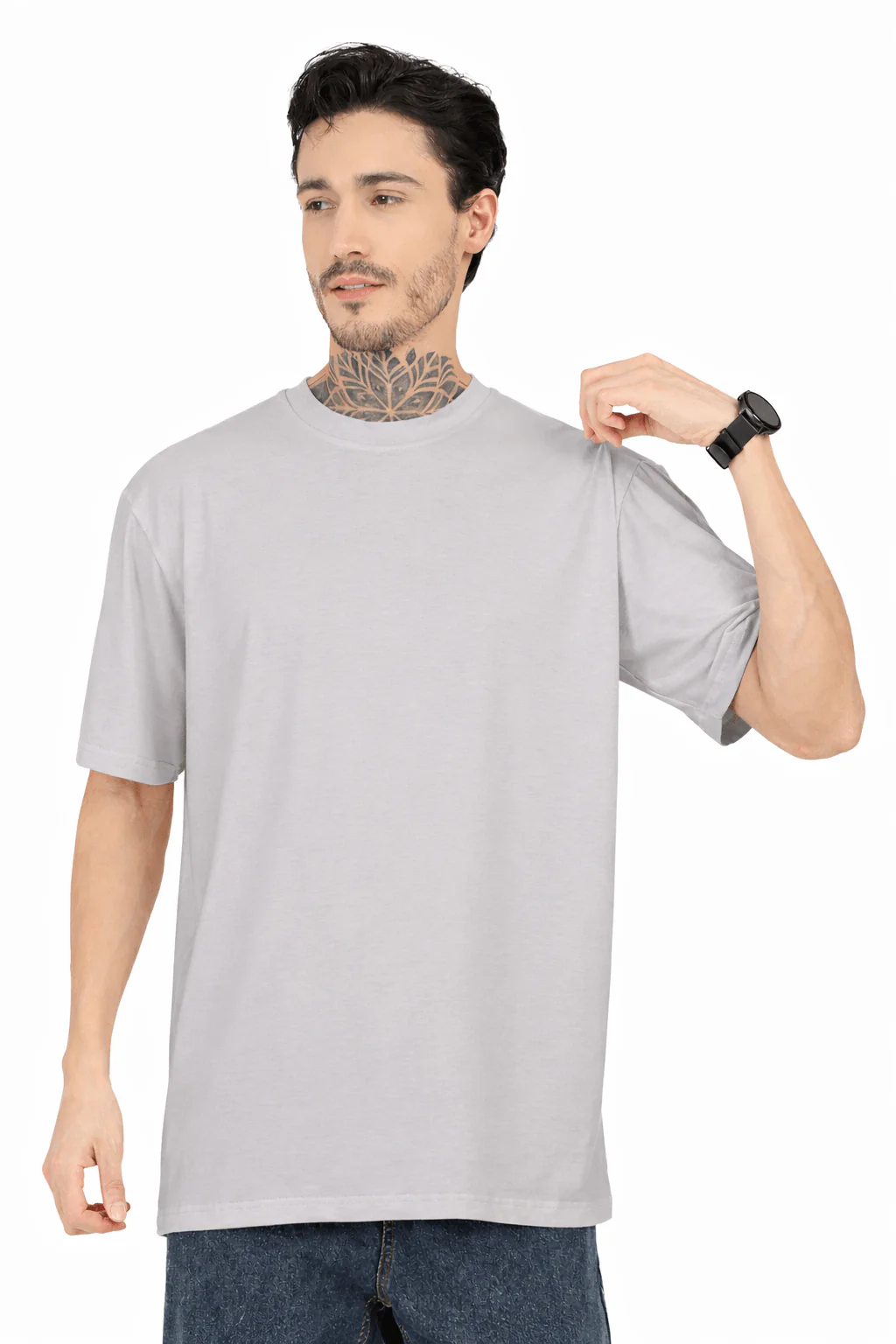 Men Oversized Plain Bamboo T-Shirt – Soft, Breathable & Sustainable - Image 14