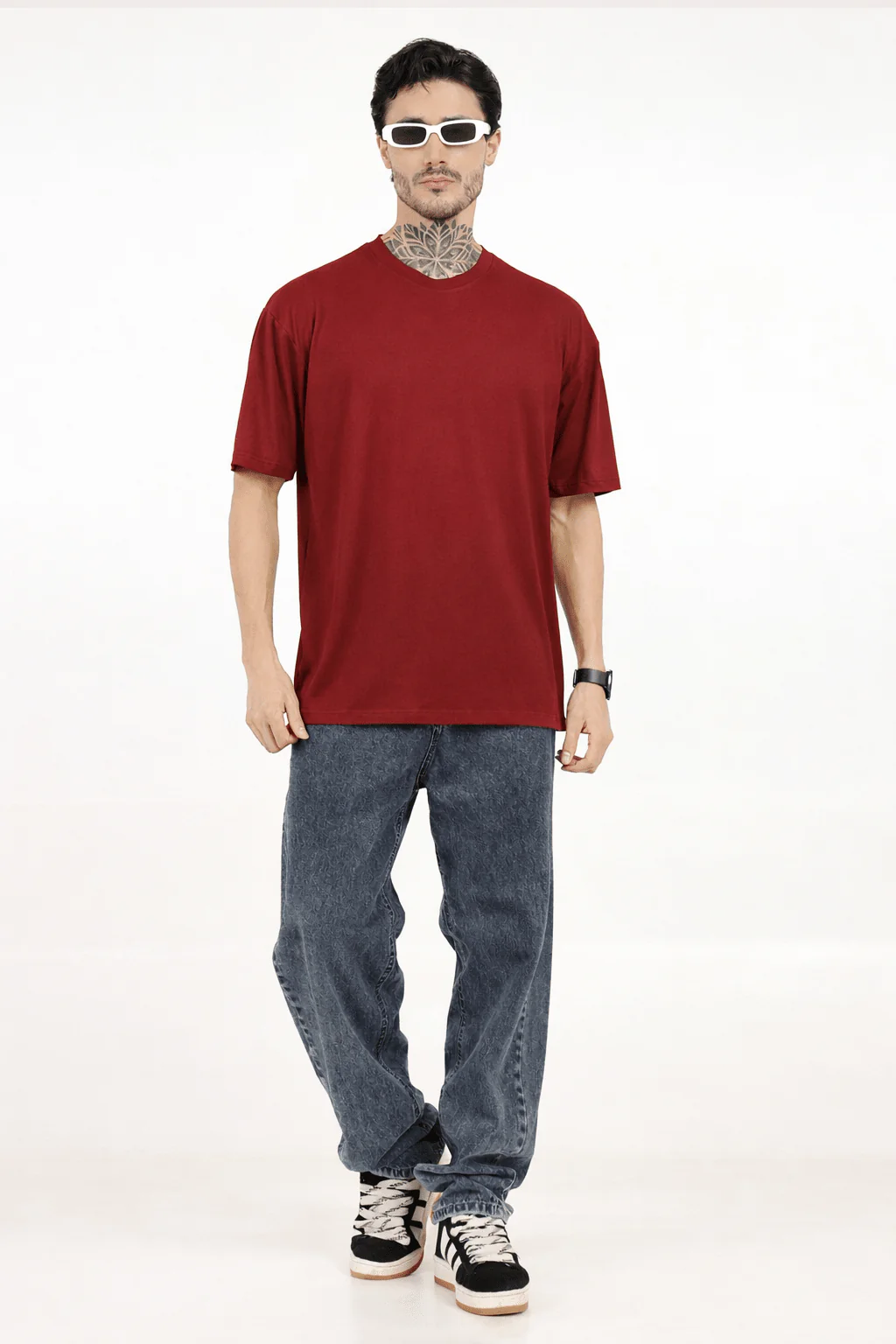 Men Oversized Plain Bamboo T-Shirt – Soft, Breathable & Sustainable - Image 17